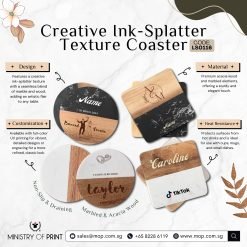 Creative Ink-Splatter Texture Coasters (LS0116)