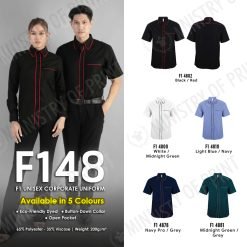 F1 Unisex Corporate Uniform (F148, F149)