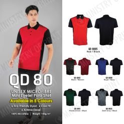 Multi-Tone Dri-Fit Polo T-Shirts (QD80)