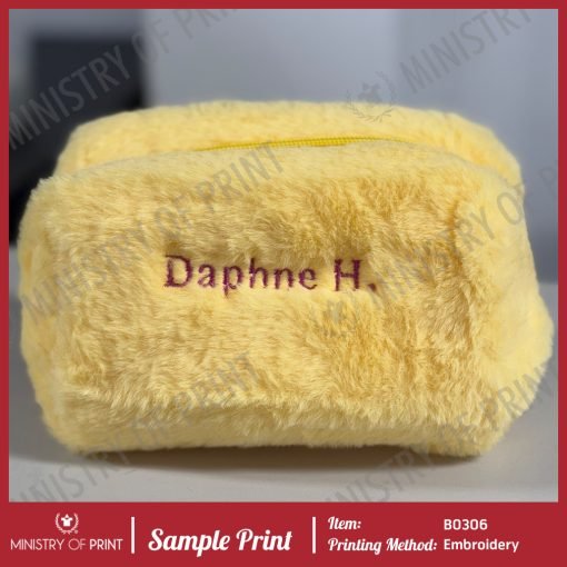 Korean Style Large-Capacity Plush Cosmetic Pouch (B0306)