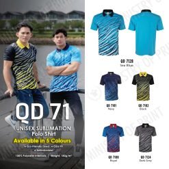 Sublimation Dri-Fit Polo T-Shirts (QD71)