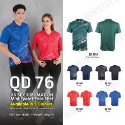 Sublimation Dri-Fit Polo T-Shirts (QD76)