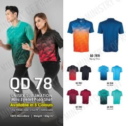Sublimation Dri-Fit Polo T-Shirts (QD78)