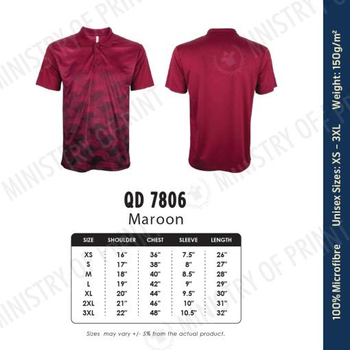 Sublimation Dri-Fit Polo T-Shirts (QD78)