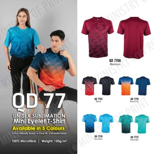 Sublimation Dri-Fit T-Shirts (QD77)