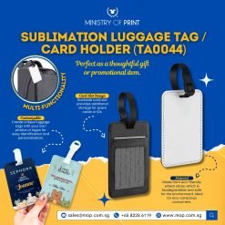 Sublimation Luggage Tag / Card Holder (TA0044)