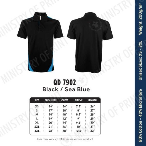 Unisex Multi-tone CVC Drifit Polo (QD79)