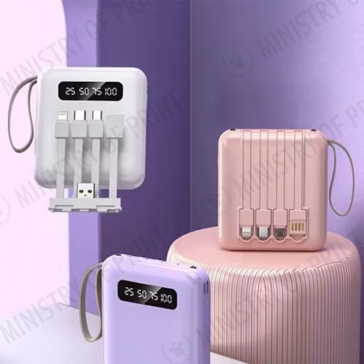 10,000mAh Compact Powerbank with Cable (GE0117)