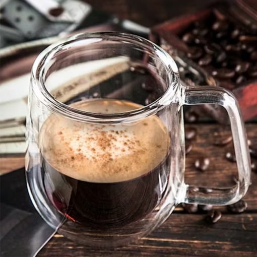 350ml Double Wall Thermal Glass Mug (DW0170)