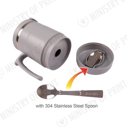450ml Stainless Steel Thermo Mug with Spoon (DW0196)