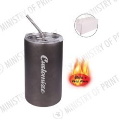 600ml Stainless Steel Thermo Mug with Straw (DW0193)