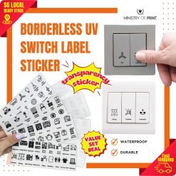 Borderless UV Switch Label Sticker