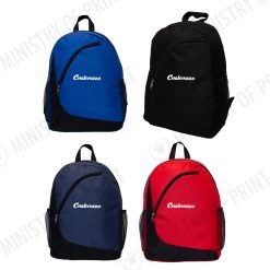 Classic Nylon Backpack with Mesh Side Pocket (B0287)
