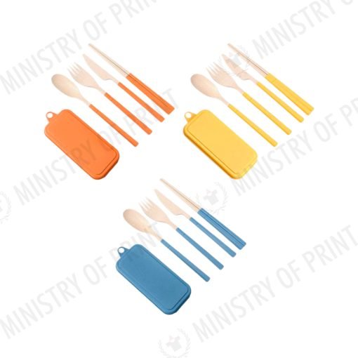Colourful Wheat Fiber Catering Equipment Set (LS0124)
