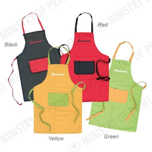 Cotton Apron with Pocket (A0037)