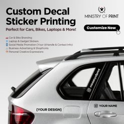 Custom Decal Sticker Printing – Perfect for Cars, Bikes, Laptops & More!