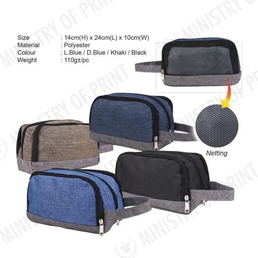 Dual-Compartment Toiletries Bag (B0364)