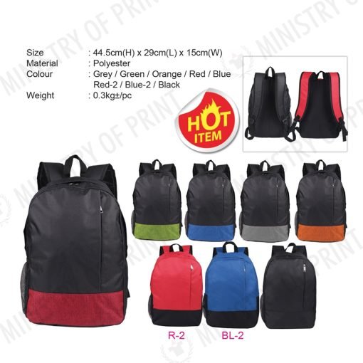 Durable Polyester Backpack (B0338)