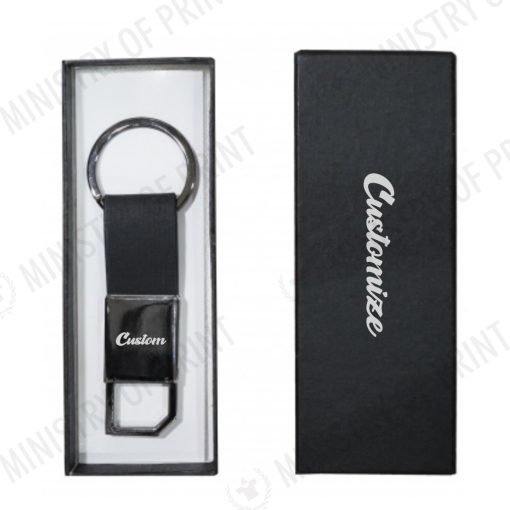 Executive Black Keychain with Gift Box (SP0049)