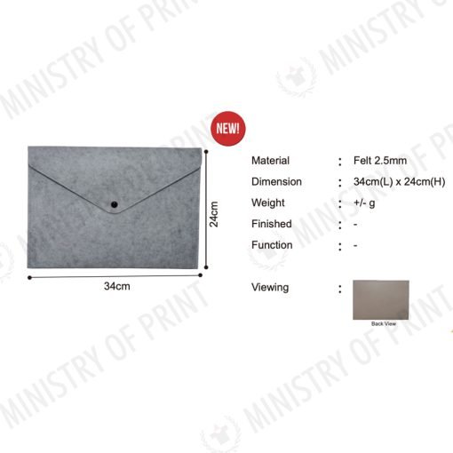 Felt Document Sleeve (B0301)