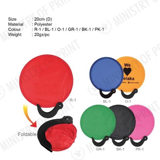 Foldable Polyester Hand Fan (LS0131)
