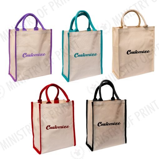 Laminated Canvas Tote Bag (Vertical Carry) (B0290)