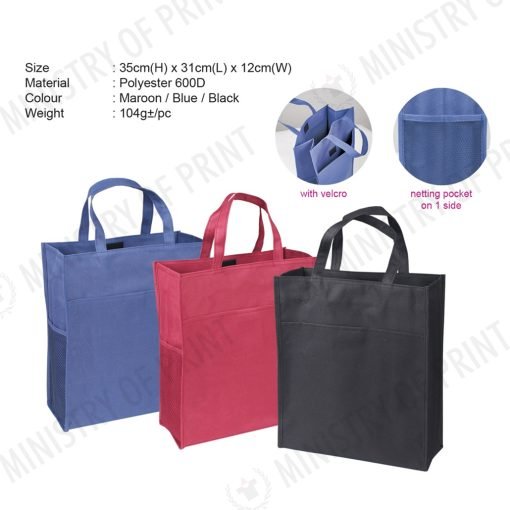 Multi-Purpose Tote Bag with Velcro Closure (B0350)