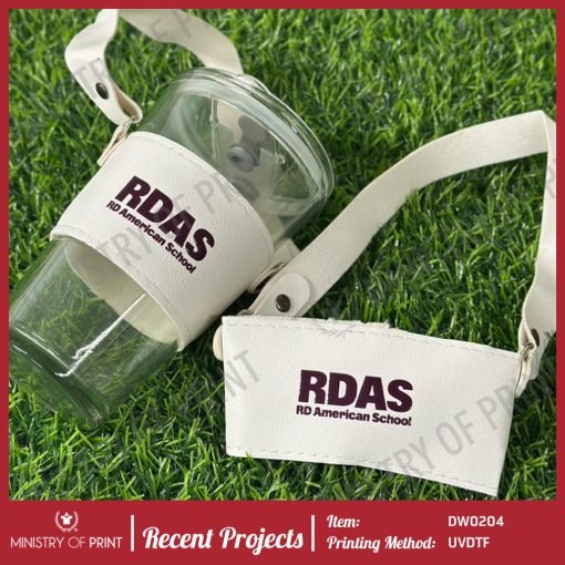 450ml Glass Mug with Strap & Straw (DW0204)