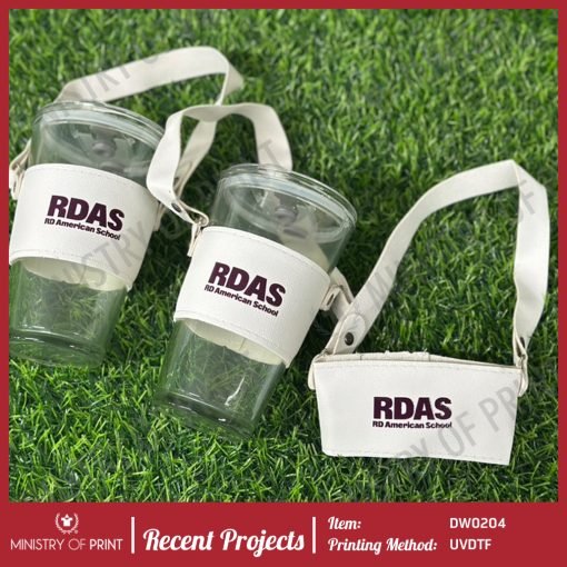450ml Glass Mug with Strap & Straw (DW0204)
