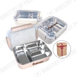 Stainless Steel 3-Compartment Lunch Box with Leakproof Lid (LS0128)