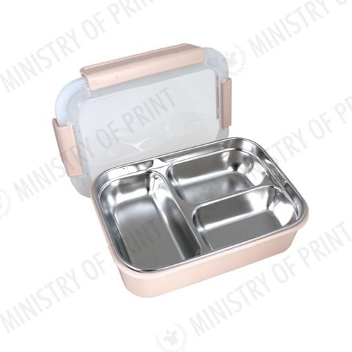 Stainless Steel 3-Compartment Lunch Box with Leakproof Lid (LS0128)