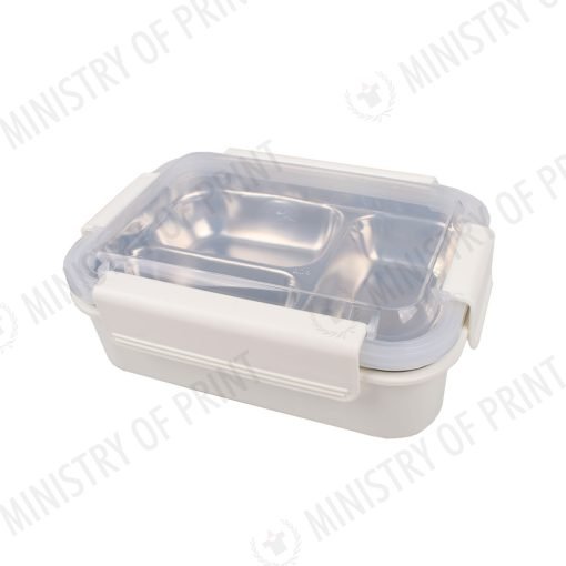 Stainless Steel 3-Compartment Lunch Box with Leakproof Lid (LS0128)