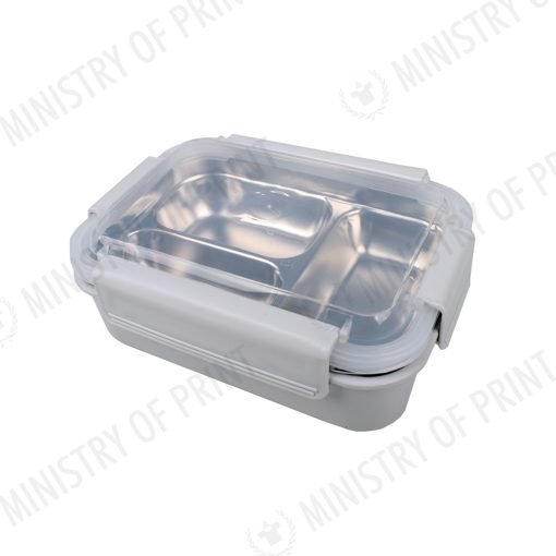 Stainless Steel 3-Compartment Lunch Box with Leakproof Lid (LS0128)