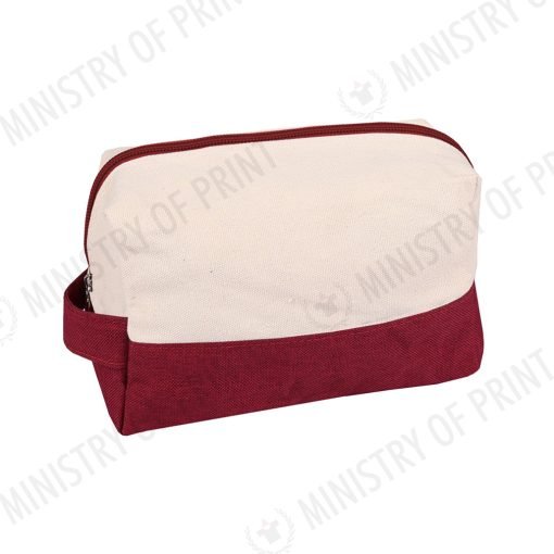 Two-Tone Canvas Cosmetic Bag (B0365)