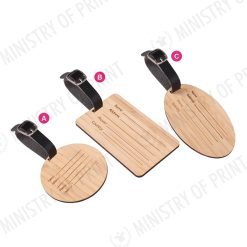 Wooden Luggage Tag (TA0047)