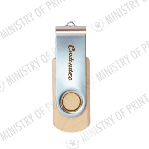 Wooden Swivel USB Flash Drive (UFD0013)