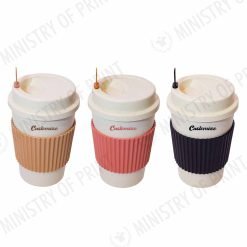 400ml Wheat Fiber Tumbler with Silicone Grip (DW0228)