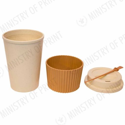 400ml Wheat Fiber Tumbler with Silicone Grip (DW0228)