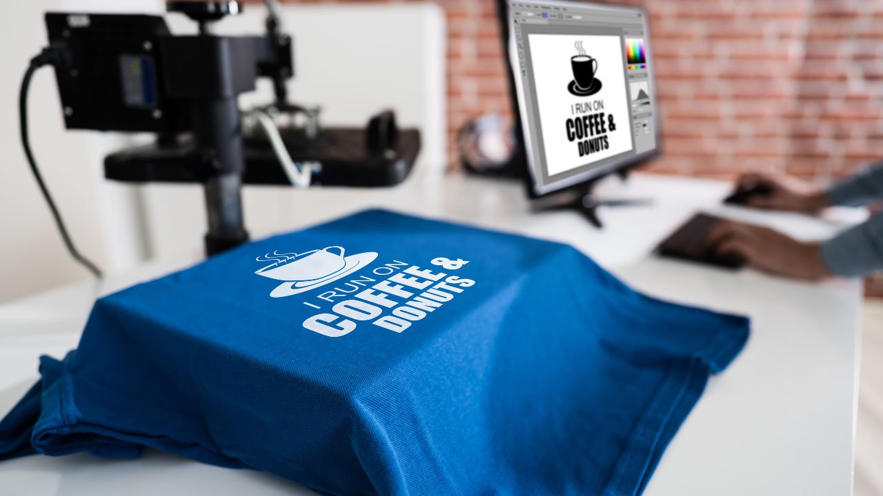 A design being printed from a digital file.