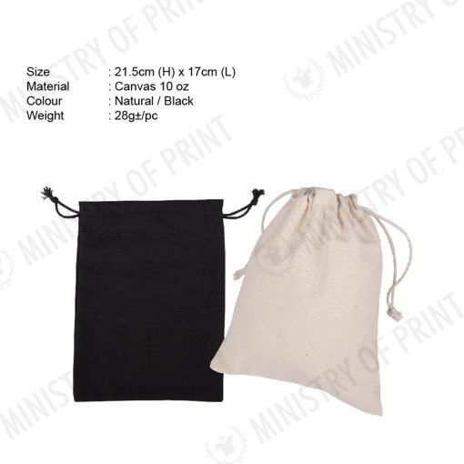 Canvas Drawstring Bag (B0304)