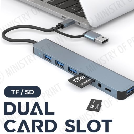 High-Speed Data 8-in-1 USB Hub (GE0128)