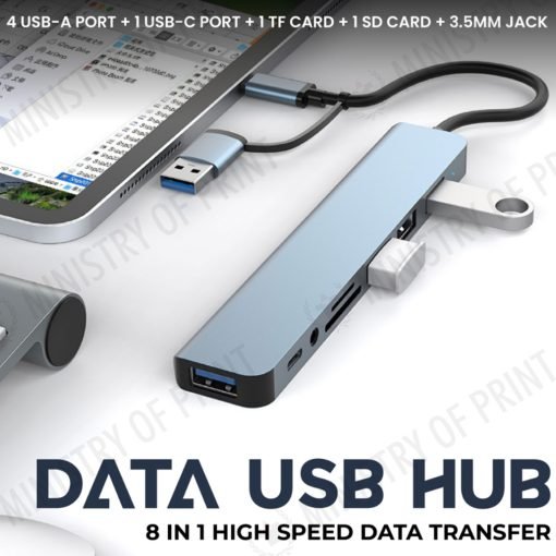 High-Speed Data 8-in-1 USB Hub (GE0128)