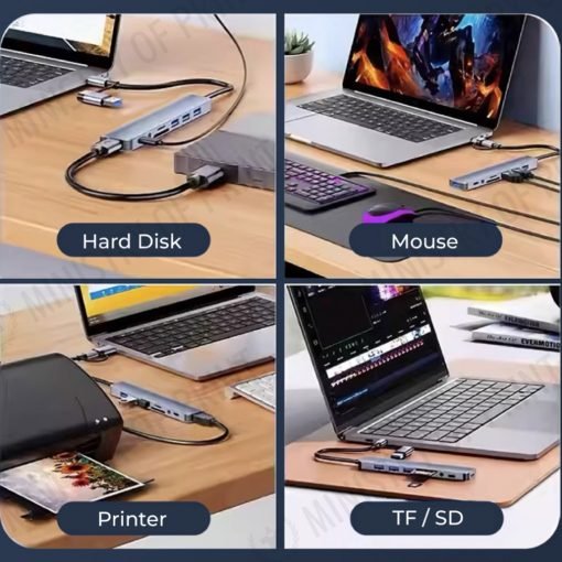 High-Speed Data 8-in-1 USB Hub (GE0128)