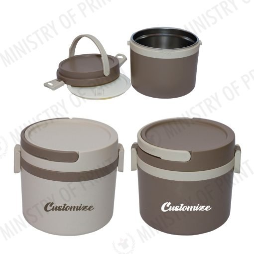 Stainless Steel Lunch Box with Spoon (LS0136)