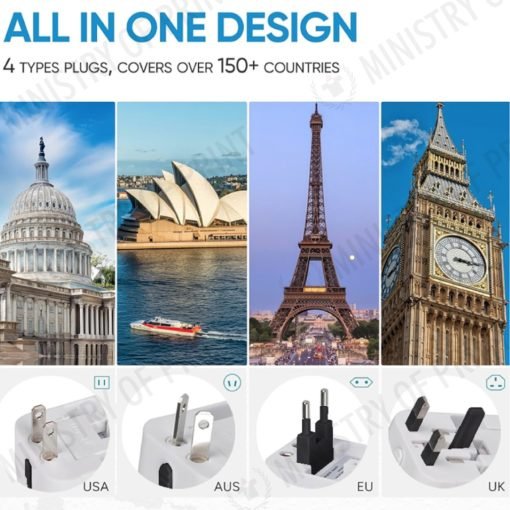 Universal Travel Adapter – Fast Charging (TA0055)