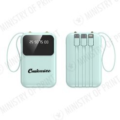 VITALPOWER - Compact 10000mAh Powerbank with Built-in Cables (GE0134)