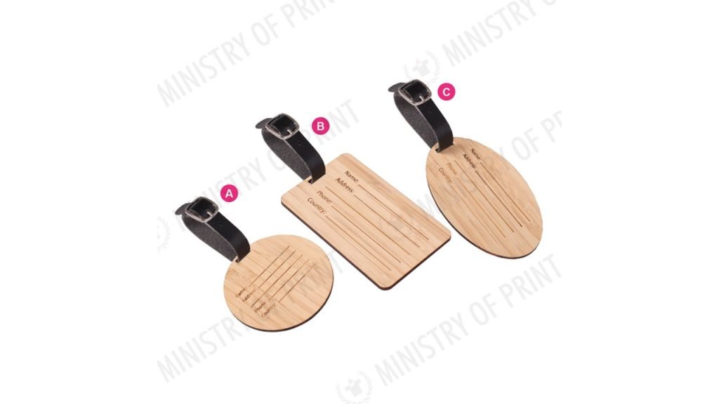 Wooden Luggage Tag