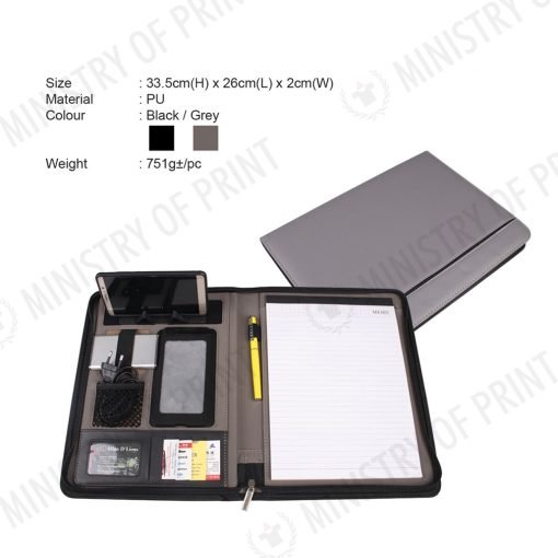 Zipper PU Seminar Folder (STA0389)