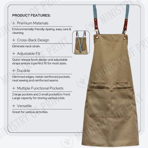 Cross Back Design Apron (AP05)