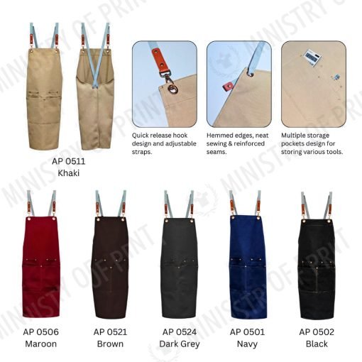 Cross Back Design Apron (AP05)
